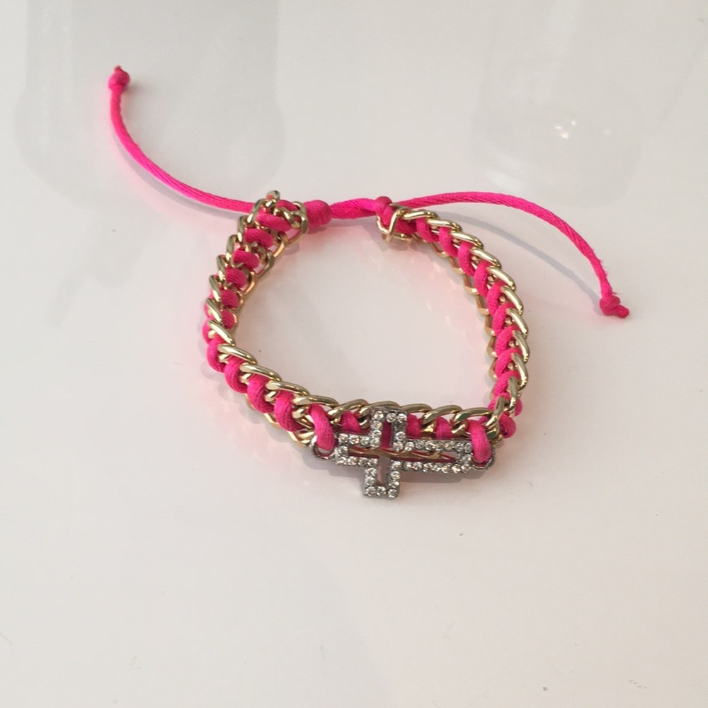 Pink and gold bracelet